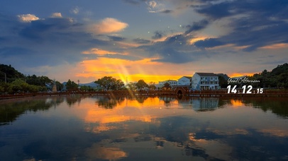 4K唯美治愈小镇日出