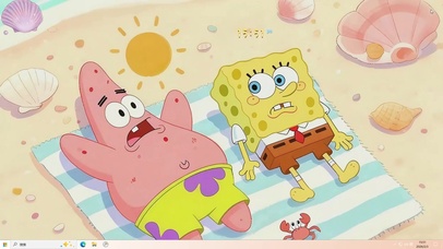 海绵宝宝的沙滩派对