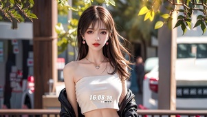 时尚长发少女