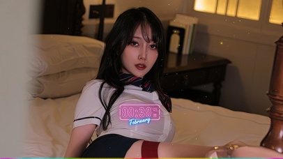 清纯性感制服美女