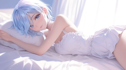 休息的动漫少女