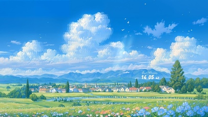 治愈乡村田野风光