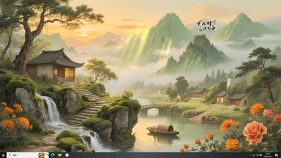 鎏金归雁晚舟千山渡