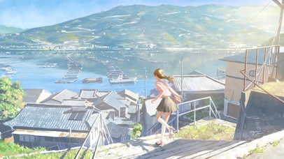 4k 海边 风景女孩百褶裙 