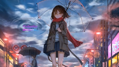 雨中