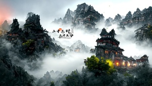 唯美云端古城