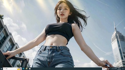 清纯甜美美少女 治愈女神俯视