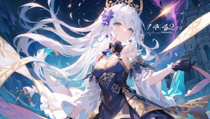 白发星空少女