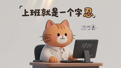 上班就一个字忍