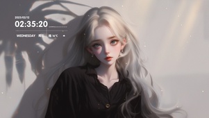 治愈白发女孩