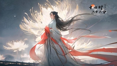 白色彼岸花少女