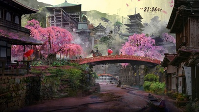 治愈雨天战国小镇