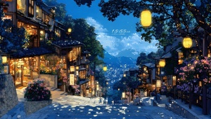 夜晚的街巷