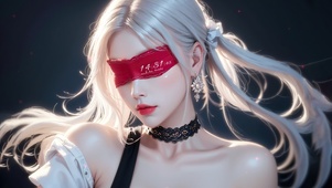 纯欲系蒙眼女孩