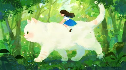 少女与猫 森林奇遇