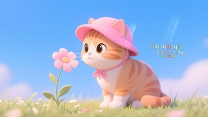 可爱的橘猫