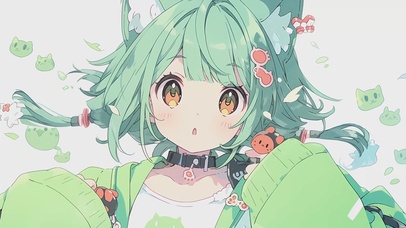 【唯美4K】软萌可爱卡通少女