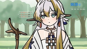 明日方舟黍呆萌年限手绘风3雨景