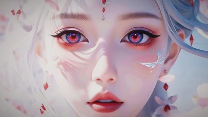 花雨里的素影流光