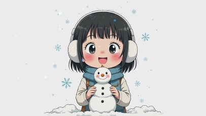 雪地女孩