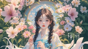 4k 麻花辫女孩
