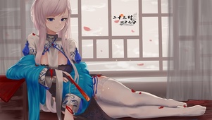 白丝旗袍古风美少女