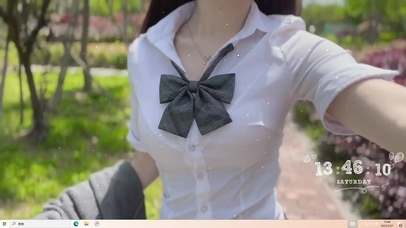  JK 短裙黑丝 美女 