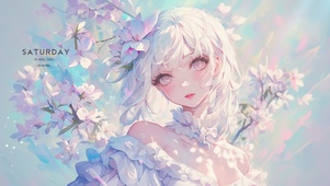 4K 花朵女孩