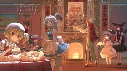 喜庆的少女之家