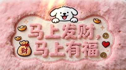 马上发财马上有福）毛绒款）