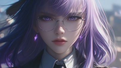 AI生成动漫女孩