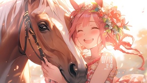 马和少女（非主题）