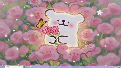 鲜花从线条狗