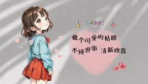 做个可爱的女孩