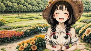 可爱田园女孩