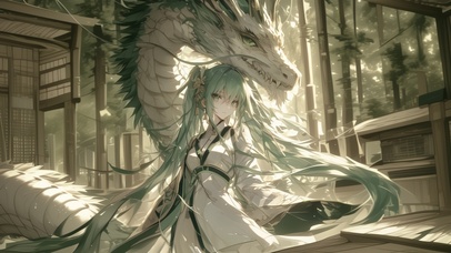 雪墨壁纸丨初音未来丨隐居修士丨