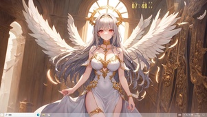 4k高贵黄金四翼天使美少女