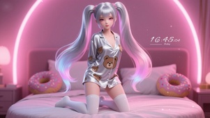 小熊睡衣美少女