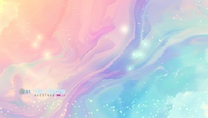 炫彩渐变荧光清新