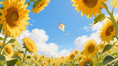 向日葵花海风筝
