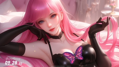 她的美带着一种神秘感