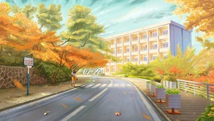 秋天的校园