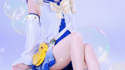 原神芭芭拉cos气泡