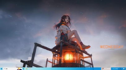 动漫主题 清纯 星空少女