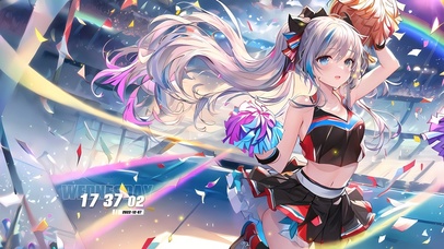 彩虹啦啦队少女