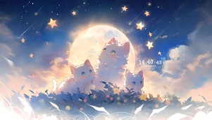 仰望星空猫咪