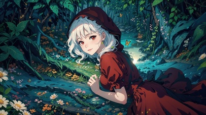 4K清纯可爱森林少女