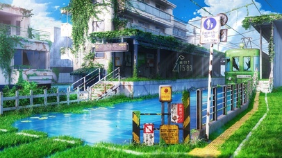 4K唯美治愈东京城市废墟