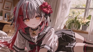 可爱室内清纯少女