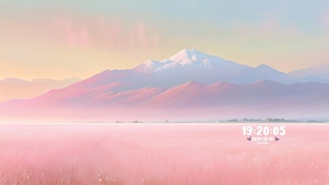 粉色花海